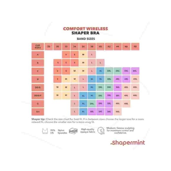 Truekind Womens Daily Comfort Wireless Shaper Bra Sz Medium Chai Nude 10022 - Picture 6 of 6